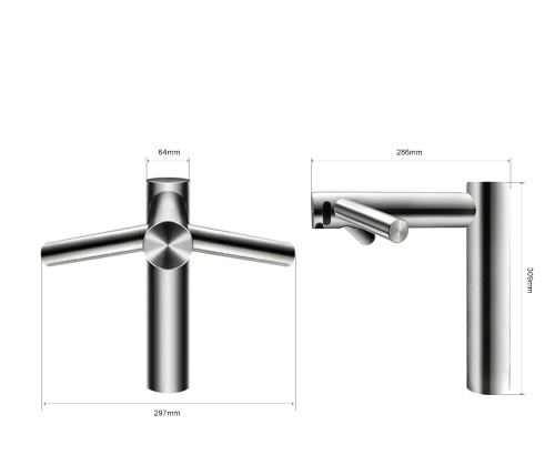 Сушилка для рук / сенсорный смеситель Dyson TAP WD05 AirBlade высокий фото 4